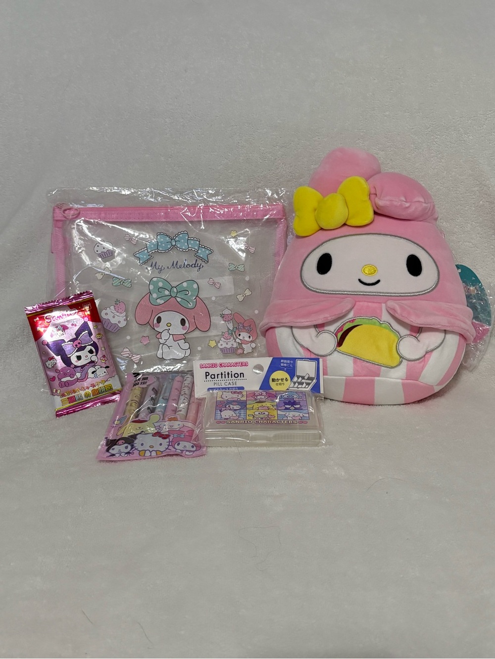 Sanrio My Melody Bundle #7A Squishmallow, Pens, Trading/Collector Cards & More